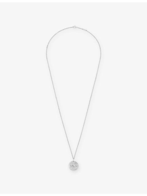 Zodiaque Medal Taurus 18ct White-Gold Pendant