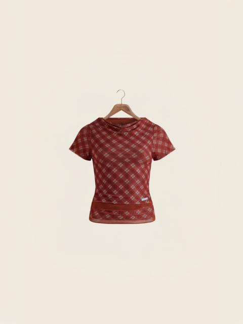 RETRO CHECK MESH TOP
