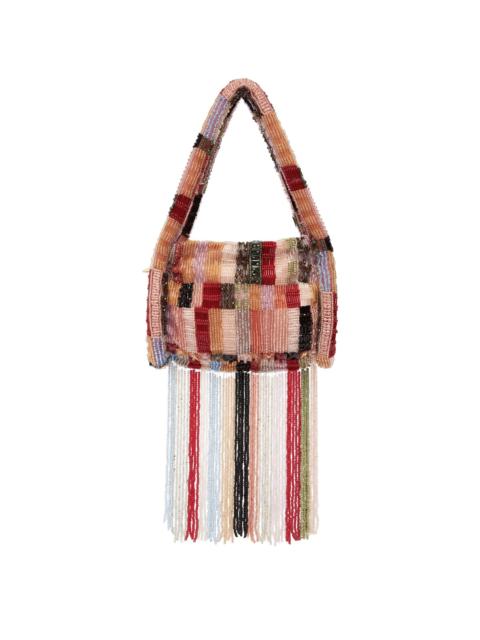 Marjorelle Beaded Mini Barrel Bag