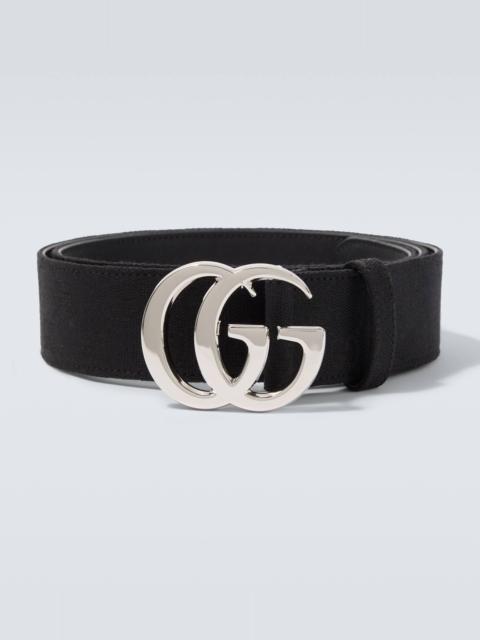 Flat Marmont GG Canvas belt