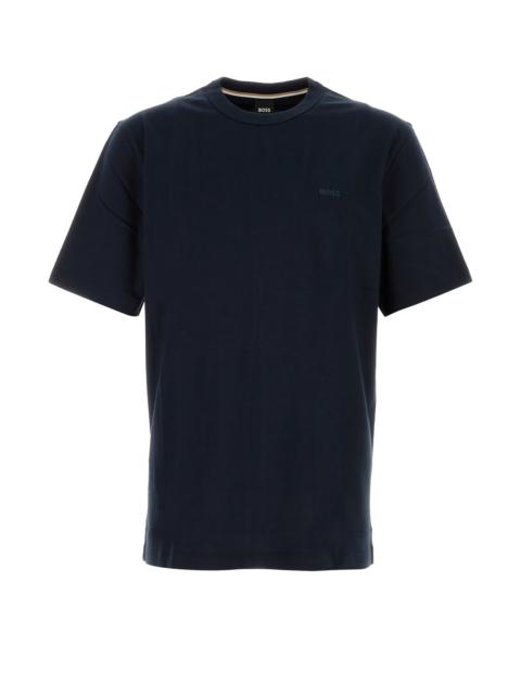 Navy blue cotton t-shirt