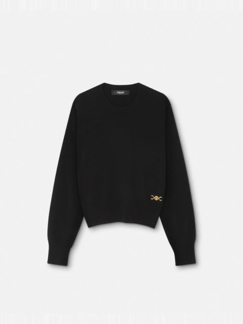 Cashmere-Blend Knit Boxy Sweater