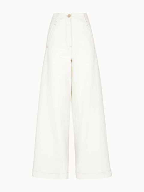 Denim Collection wide-leg trousers in stretch cotton denim