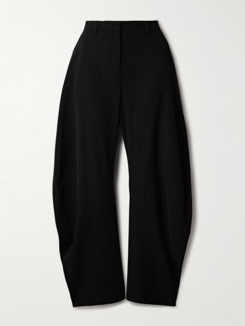 Crepe Barrel-leg Pants