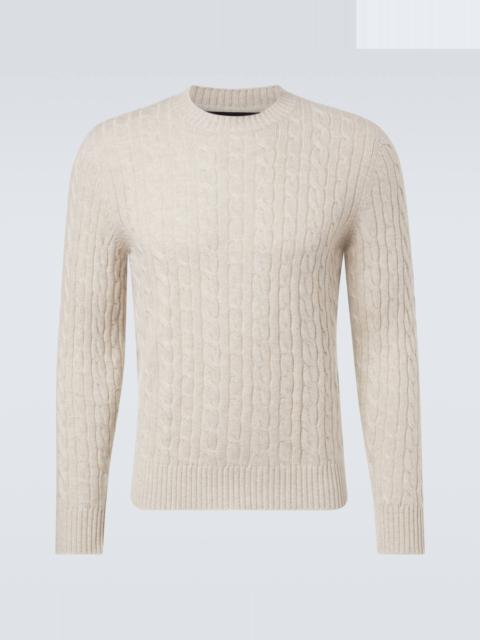 Cable-knit cashmere sweater