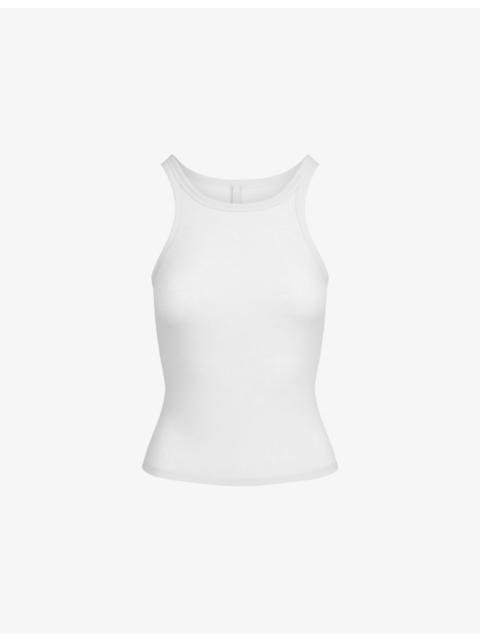 Sheer Rib Cotton-Blend Tank Top