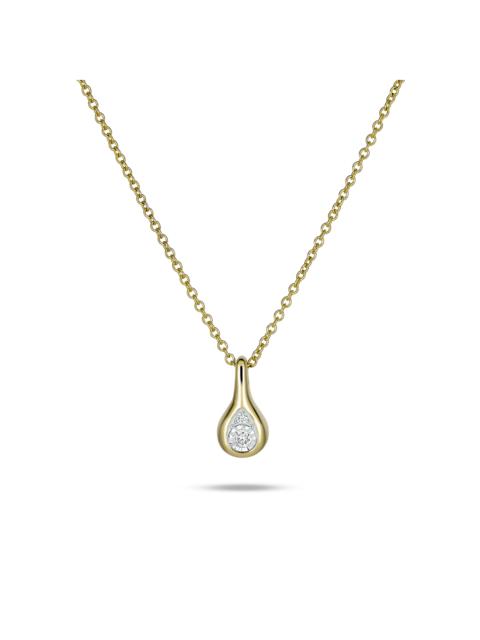 Perfect Pear Diamond Droplet Necklace