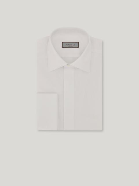 REGULAR FIT CEREMONY WHITE COTTON SHIRT