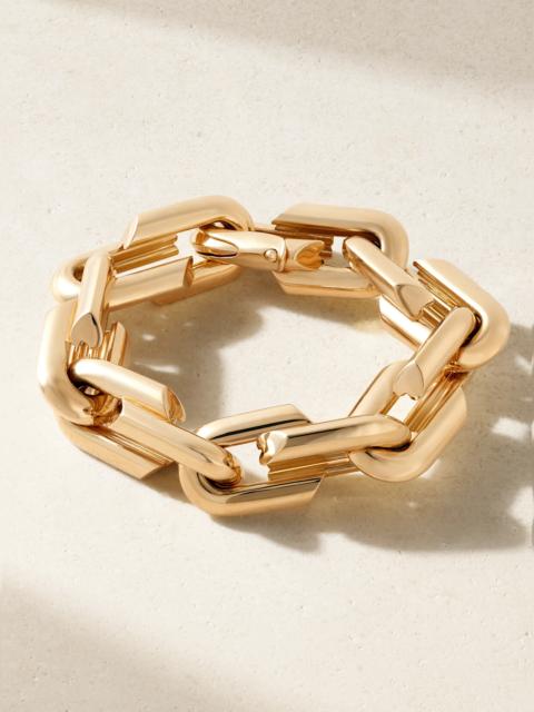 Oversized Strong Hearts 18-karat Gold Bracelet