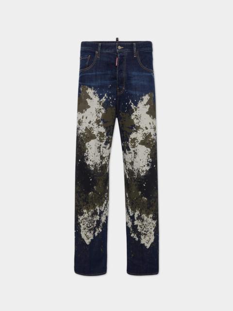 DARK URBAN CAMO WASH LOOSE JEANS