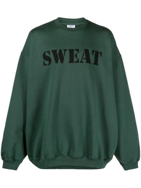 Sweat cotton-blend sweatshirt