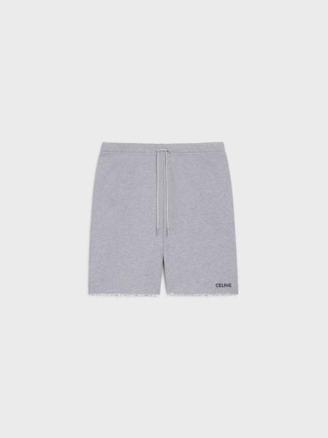 celine shorts in cotton fleece