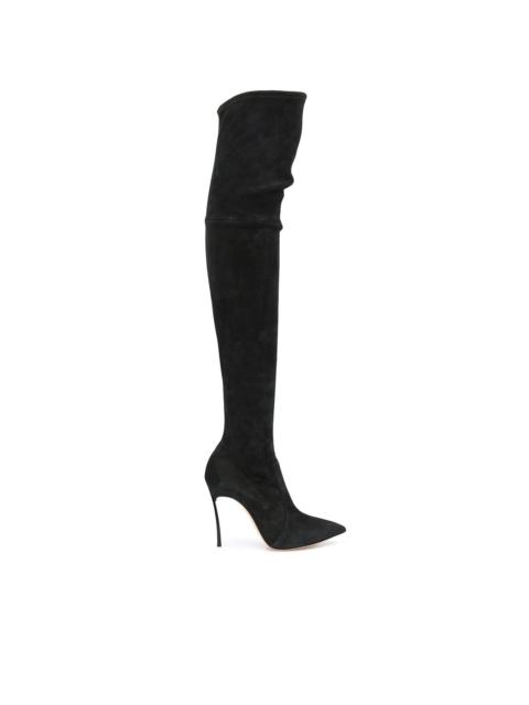 over-the-knee heeled boots