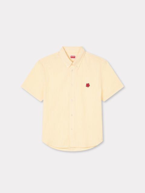 'Boke Flower' short sleeve shirt in cotton seersucker