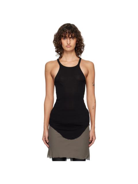 Black Temple Racer Back Tank Top