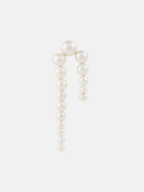 Petite Perle Nuit 14Kt gold and pearl earrings