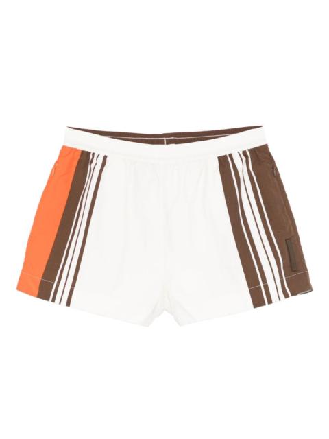 elasticated waistband mini shorts