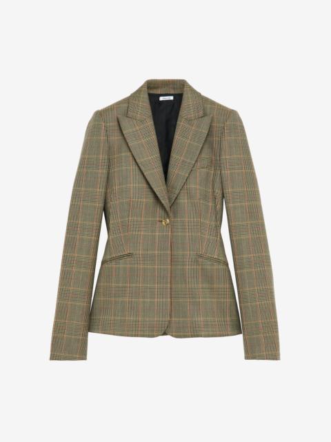 Country Check Single-breasted Jacket