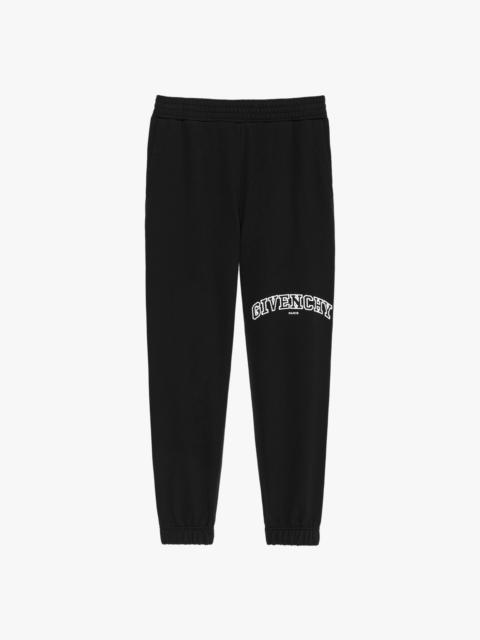 GIVENCHY COLLEGE SLIM FIT JOGGER PANTS IN FLEECE