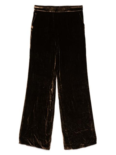 velvet trousers
