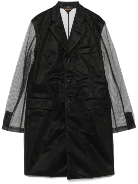 mesh-overlay coat