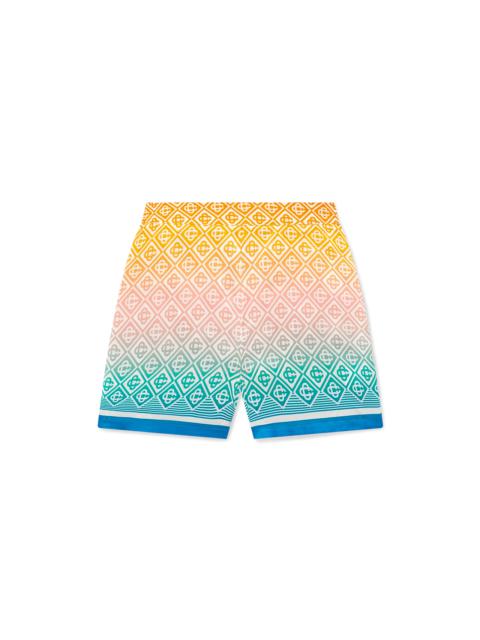 Gradient Monogram Silk Tailored Shorts