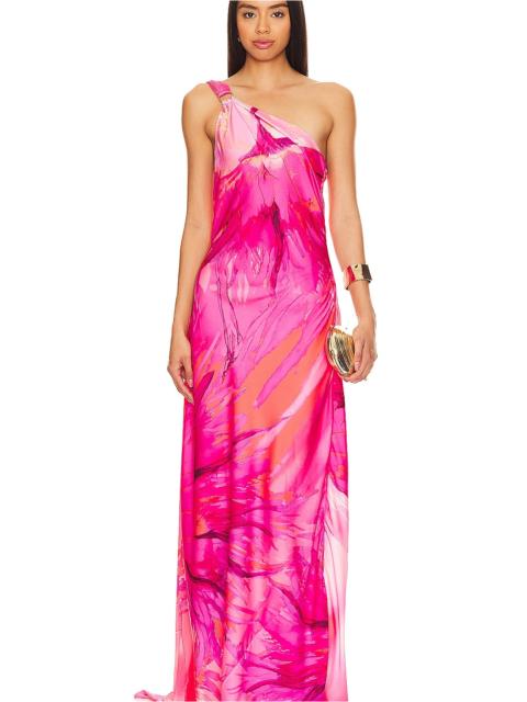 Abira One Shoulder Maxi Dress
