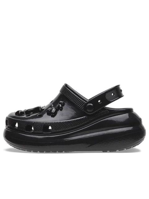 (WMNS) Crocs Crush High Shine Clogs 'Black' 209285-001