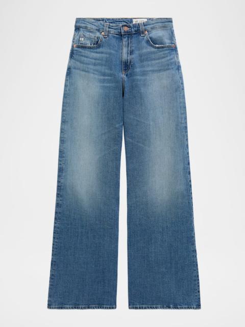 Saige Mid-Rise Wide-Leg Jeans