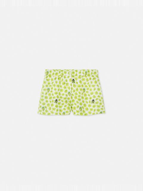 Strawberry Garden Silk Boxer Shorts