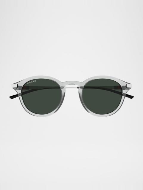 Men's GG1890SAM Acetate Round Sunglasses