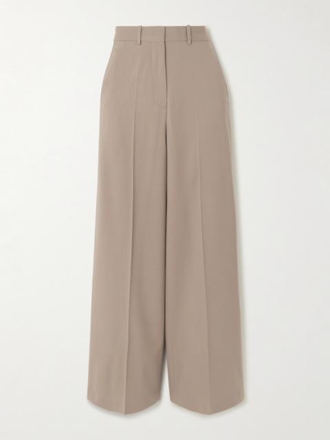 Alana Wool-blend Twill Wide-leg Pants