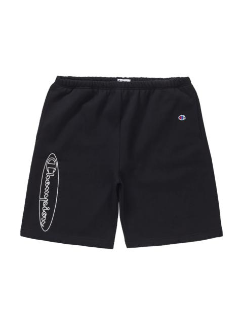 Supreme Champion Outline Sweatshort Black