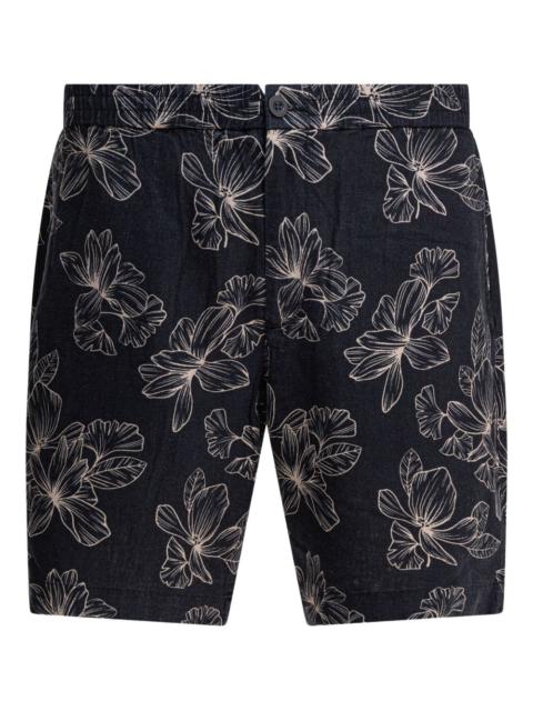 floral-print shorts