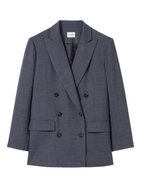 double-breasted tailored blazer