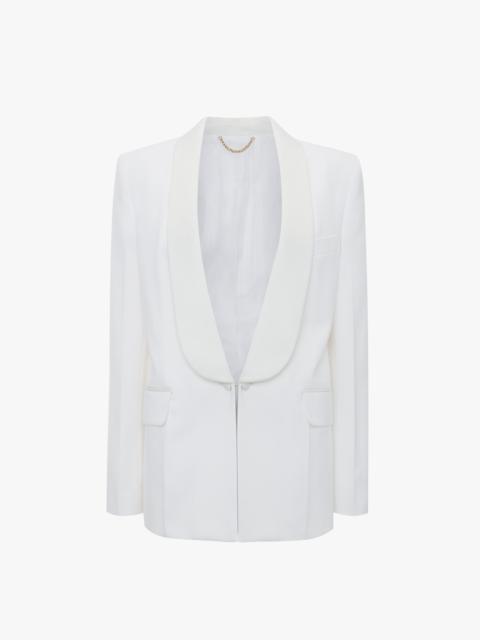 Shawl Collar Tux Jacket In Ivory