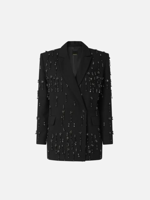 BLAZER WITH CRYSTALS AND PEARLS