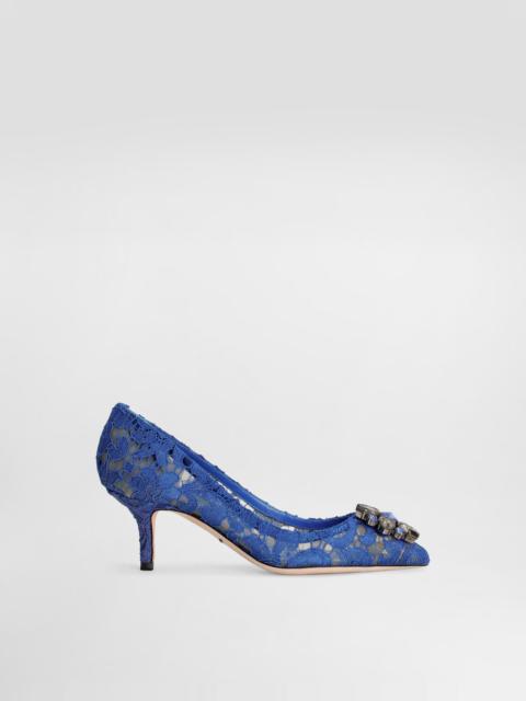 Pump in Taormina lace with crystals