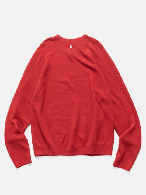 Conic Wool Midlayer Carmine