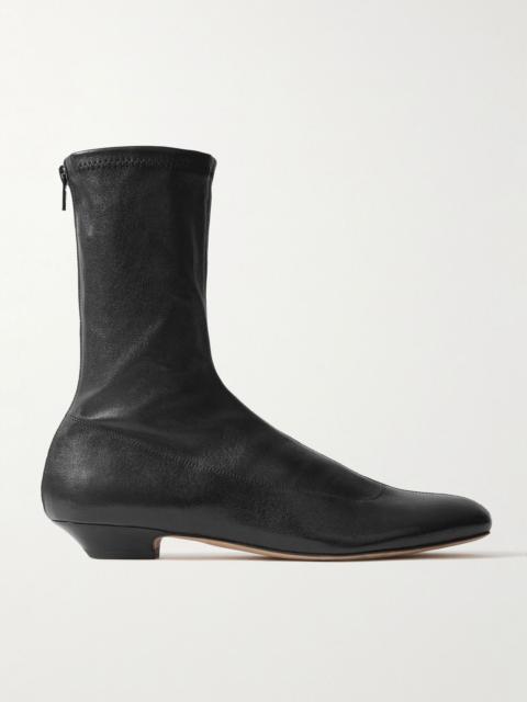 Leather ankle boots Black