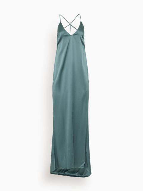 Soie T-Back Gown in Tempete