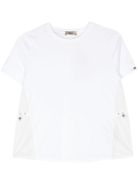 contrast-panel T-shirt