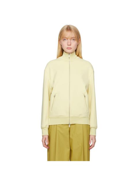 Yellow Embroidered Bomber Jacket