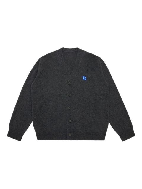 logo-patch button cardigan