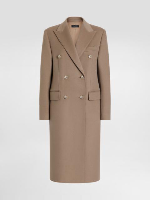 Double-breasted cashmere coat