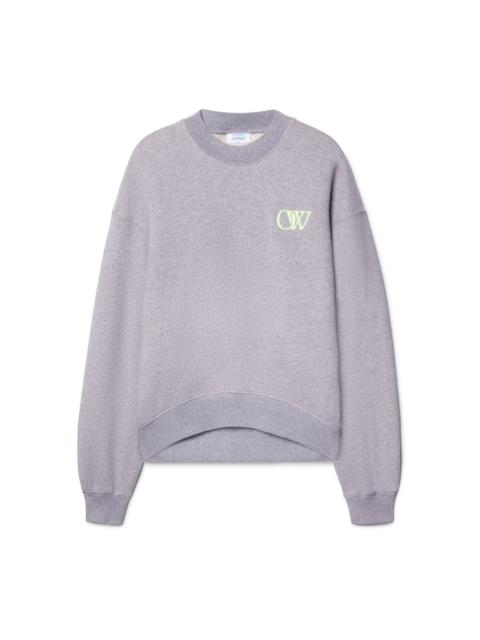 Gray Embroidered Ow Sweatshirt