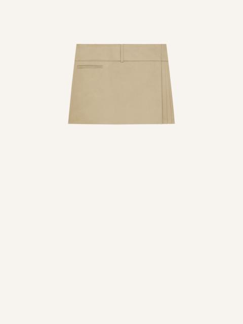 BELTED PLEATED MINI SKIRT