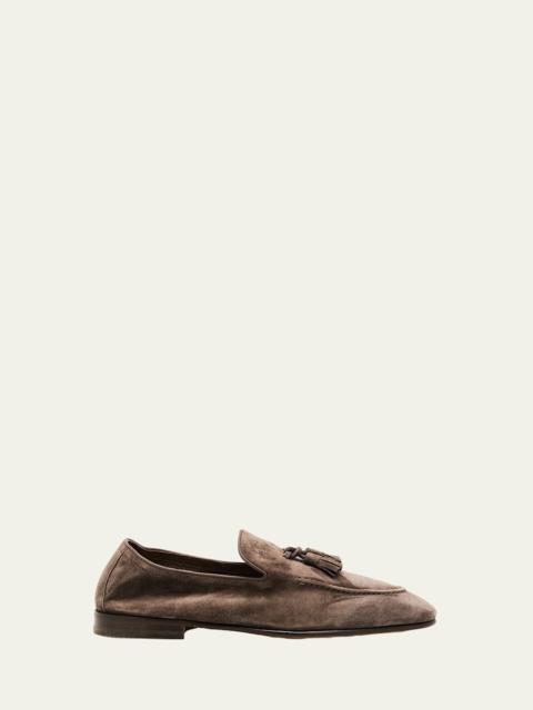 Men's Suede Tassel Loafers