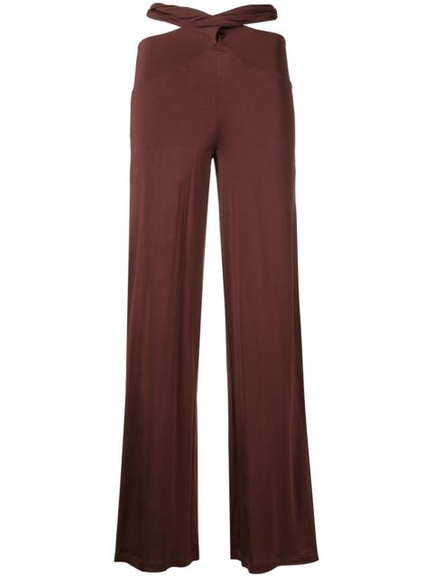 Cross-Waist Fluid trousers