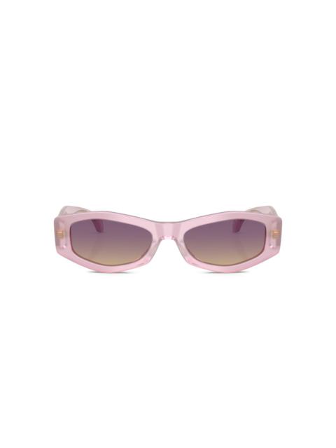 geometric-frame sunglasses